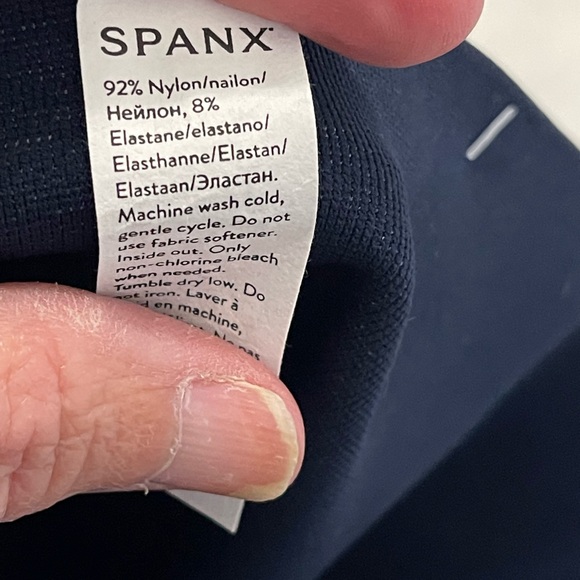 Spanx Leggings Seamless Track Stripe Blue Gray Size S/P . NWT - Picture 8 of 8